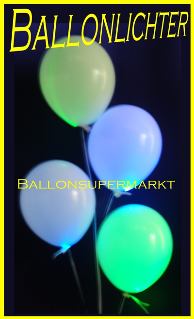 Ballonlichter in Luftballons