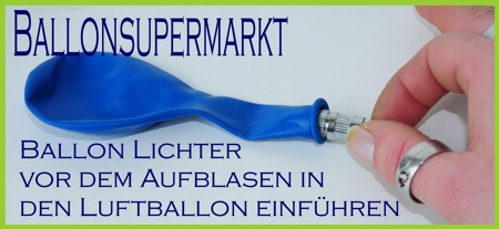 Led Ballonlichter zum Einschieben in Luftballons, Leuchtballons mit Lichtern