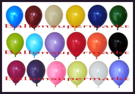 Runde Luftballons, Rundballons aus Latex