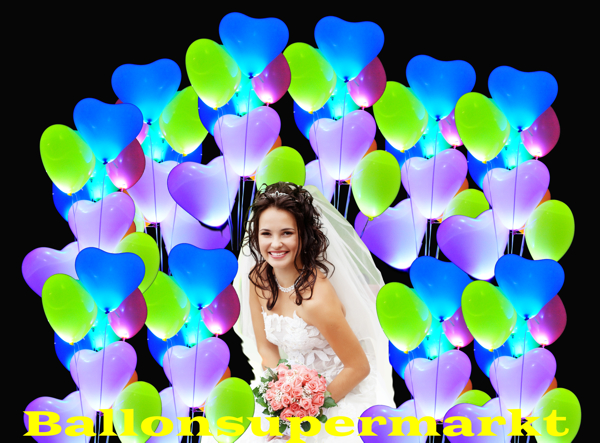 LED Luftballons Hochzeit