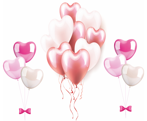 herzluftballons sind so romantisch