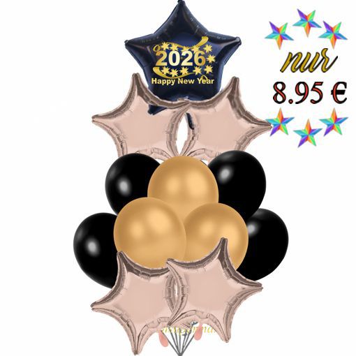 Luftballons Silvester Partyset 11