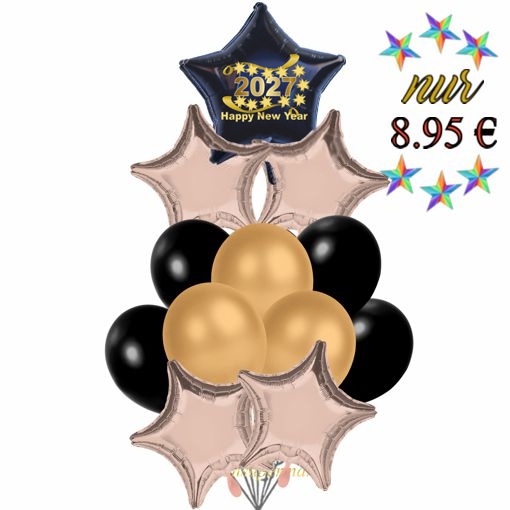 Luftballons Silvester Partyset 11