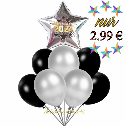 Luftballons Silvester Partyset 21