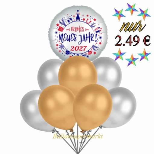 Luftballons Silvester Partyset 23